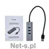 i-Tec USB 3.0 Metal 3-portowy HUB z adapterem Gigabit Ethernet U3METALG3HUB - Huby USB - miniaturka - grafika 3
