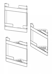 Deante Mokko Półka narożna podwójna ADM N541 ADM N541 - Półki łazienkowe - miniaturka - grafika 6