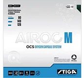 Tenis stołowy - Stiga airoc M 2, 1 MM Table Tennis Rubber, czarny, jeden rozmiar 1703-0501-21 - miniaturka - grafika 1