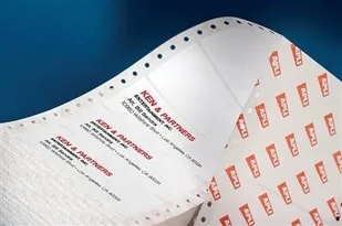 Apli Etykiety do drukarek igłowych 137,2x74,1mm, 1-kolumna, prostokątne, białe AP73 - Etykiety do drukarek - miniaturka - grafika 2