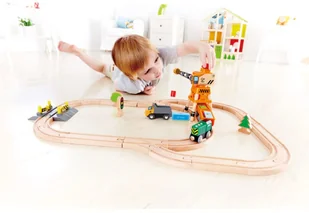 Edugro Hape Zabawkowy dźwig-żuraw, duży, E3715 - Samochody i pojazdy dla dzieci - miniaturka - grafika 4