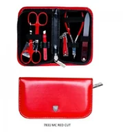 Zestawy do manicure i pedicure - Tradition 3 swords Zestaw do paznokci w czerwonym etui 7831 MC RED CUT 8B81-920E0 - miniaturka - grafika 1