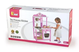 VIGA Drewniana Kuchnia małej królewny Princess Pink 50111 - Zabawki AGD VIGA Drewniana Kuchnia małej królewny Princess Pink 50111 - Zabawki AGD - miniaturka - grafika 2