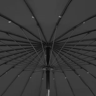 vidaXL Parasol ogrodowy na słupku aluminiowym, 270 cm, antracytowy vidaXL - Parasole ogrodowe - miniaturka - grafika 2