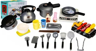 Zabawkowy Zestaw Do Gotowania Grillowania 40 el - Zabawki AGD - miniaturka - grafika 6