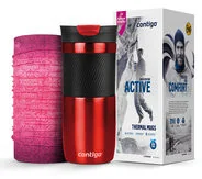 Contigo Zestaw, Kubek termiczny Byron, czerwony + Buff, Chusta, New Orginal Boronia, różowy - Kubki termiczne - miniaturka - grafika 2