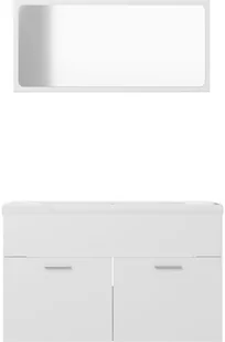 VidaXL Lumarko Zestaw mebli łazienkowych, biały, płyta wiórowa! 3071684 VidaXL - Meble łazienkowe - miniaturka - grafika 29