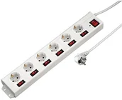 Przedłużacze i rozgałęźniki - Hama listwa zasilająca, biały 00137239 - miniaturka - grafika 1
