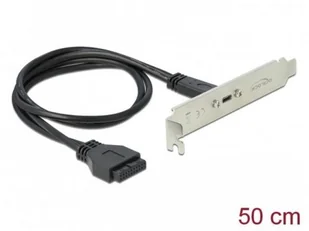 Delock 89937 przejściówka USB C Czarny, Stal nierdzewna, Adapter - Kable komputerowe i do monitorów - miniaturka - grafika 2