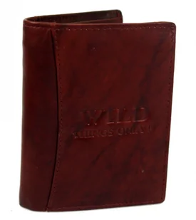 Wild Portfel Męski Skórzany Skóra Licowa Duży Pionowy Bez Zapięcia 5679 Pionowy I Poziomy Suwak - Portfele - miniaturka - grafika 12