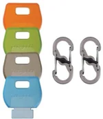 Artykuły biurowe - Nite Ize Nite Ize Zestaw nakładek na klucze IdentiKey mix kolorów 4 sztuki+ 2x karabińczyk - miniaturka - grafika 1