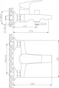 Laveo Deza wannowa natynkowa chrom BAD010D - Baterie wannowe i prysznicowe - miniaturka - grafika 5