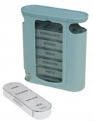 Shakery i bidony sportowe - Pillbox Pojemnik Pudełko Na Tabletki Suplementy - miniaturka - grafika 1