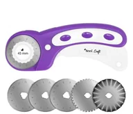 Akcesoria i części do maszyn do szycia - Texi 4106 Nóż krążkowy 45 mm, 5 wymiennych ostrzy w komplecie 4106 - miniaturka - grafika 1