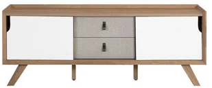 Beliani Szafka RTV jasne drewno ACTON - Szafki RTV - miniaturka - grafika 6