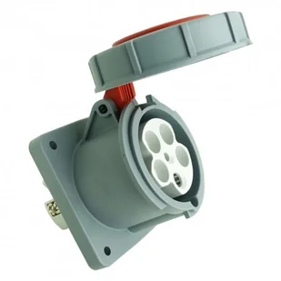 TP Electric Gniazdo tablicowe prosta 5P 63A 400V IP67 4081 3134-322-1600 - Osprzęt siłowy - miniaturka - grafika 3