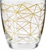Szklanki - Krosno SZKLANKI DECO 370 ML 2SZT ZŁOTA SIATKA 5900345856094 - miniaturka - grafika 1