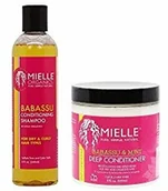 Szampony do włosów - Mielle Organics mielle Organics haircare Set (babassu Conditioning Shampoo 8 oz, babassu Oil and Mint Deep Conditioner 8 oz) by mielle Organics - miniaturka - grafika 1