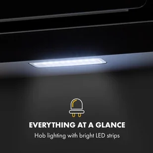 Klarstein Sofia 60 Czarny (DSM-Sofia-60BL) - Okapy kuchenne - miniaturka - grafika 5