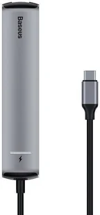 Baseus Adapter HUB 6w1 USB-C na 3x USB 3.0 + HDMI + RJ45 + USB-C PD 10073X23 - Adaptery i przejściówki - miniaturka - grafika 2
