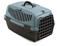 Transportery dla kotów - Stefanplast Transporter Gulliver 1 plastikowe drzwi szaro-brązowy - miniaturka - grafika 1