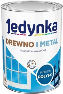 Jedynka DO DREWNA I METALU POŁYSK NIEBIESKI 0,9 L - Farby wewnętrzne - miniaturka - grafika 2