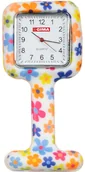 Meble i wyposażenie gabinetów medycznych - Gima Zegarek pielęgniarski-flowers fantasy Zegarek pielęgniarskii kwadratowy silikonowy 20462 - miniaturka - grafika 1