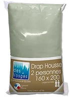 Prześcieradła - Nuit des Vosges 2181074 Cotoval prześcieradło z gumką Uni bawełna szary myszek 160x200 cm 2181074 - miniaturka - grafika 1