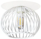 Oprawy, klosze i abażury - Candellux Oprawa stropowa SK-93 BK biała - miniaturka - grafika 1