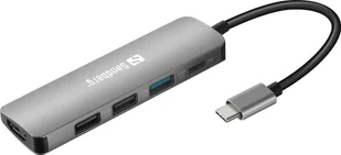 Sandberg USB-C Dock HDMI+3xUSB+PD 100W, 136-32 136-32 - Adaptery i przejściówki - miniaturka - grafika 2