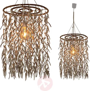 Näve Lampa wisząca Kokos z orzecha kokosowego, 55 cm - Lampy sufitowe - miniaturka - grafika 3