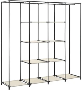 vidaXL vidaXL Szafa z 4 przegrodami, kremowa, 175 x 45 x 170 cm - Szafy - miniaturka - grafika 7