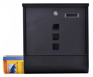 Lumarko Lumarko Skrzynka na listy HANS z gazetnikiem czarna SKRZYNKA HANS CZARNY  Goc - Skrzynki na listy - miniaturka - grafika 2