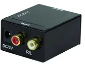 Adaptery i przejściówki - LogiLink logililogilink ca0102 wtyczka i Toslink analogowe L/R przeniesień konwerter plików audio, elektromagnetyczne  wolne od szumów czarnym NK wtyczka i Toslink Analog, czarny CA0102 - miniaturka - grafika 1