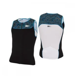 Zerod Koszulka triathlonowa START TRISINGLET 2020 czarno-niebieska - Koszulki sportowe męskie - miniaturka - grafika 3