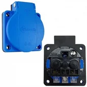 Gniazdka elektryczne - LEDart TP Electric tablicowe Schuko 230V IP54 TpE 6536 3101-310-0900 - miniaturka - grafika 1