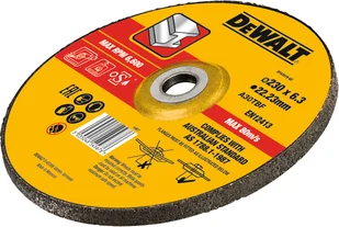DeWalt tarcza do szlifowania metalu 230mm, grubość 6,3mm [DT43919] DT43919-QZ - Tarcze do pił - miniaturka - grafika 2