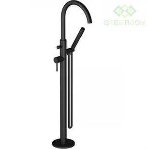 Oltens Oltens Molle bateria wannowo-prysznicowa kompletna wolnostojąca czarny mat - Baterie wannowe i prysznicowe - miniaturka - grafika 7