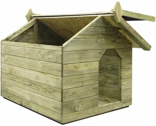 vidaXL Buda dla psa z otwieranym dachem, impregnowane drewno FSC vidaXL - Budy dla psów - miniaturka - grafika 5