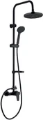 Zestawy prysznicowe - Kuchinox Kolumna natryskowa z baterią czarna INTRA Kuchinox PKI 70OB - miniaturka - grafika 1