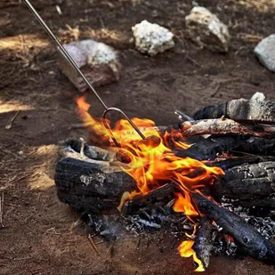 Lumarko Alpenburg Widelec kij teleskopowy do ogniska pieczenia kiełbasek 4 szt. HW-239 Kinghoff - Grille - miniaturka - grafika 4