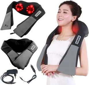 Shiatsu Masażer Szyi Karku Pleców Ciała Grzejący - Masażery - miniaturka - grafika 3