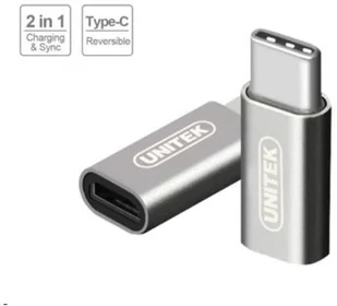 Unitek Adapter micro USB USB typ C Y-A027AGY - Adaptery i przejściówki - miniaturka - grafika 2