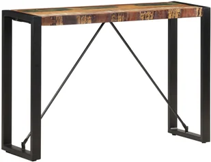 vidaXL vidaXL Stolik typu konsola, 110 x 35 x 76 cm, lite drewno z odzysku - Konsole i sekretarzyki - miniaturka - grafika 6