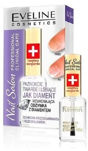 Eveline Nail Salon Lakier odżywka diamentowa 12ml - Odżywki do paznokci - miniaturka - grafika 3