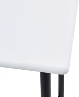 vidaXL 3-częściowy zestaw mebli barowych, plastik, czarny - Stoły z krzesłami - miniaturka - grafika 4