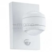Lampy ogrodowe - Eglo Kinkiet LAMPA elewacyjna SESIMBA 1 96022 zewnętrzna OPRAWA ścienna LED 7,4W z czujnikiem ruchu do ogrodu outdoor IP44 biała 96022 - miniaturka - grafika 1