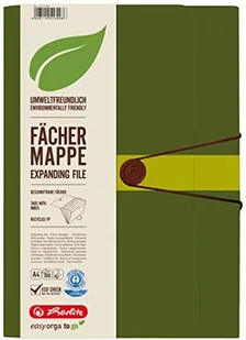 Herlitz 11411253 teczka z przegródkami 12 przegródek z recyklingu folia PP ciemnozielona 11411253 - Teczki i skoroszyty Herlitz 11411253 teczka z przegródkami 12 przegródek z recyklingu folia PP ciemnozielona 11411253 - Teczki i skoroszyty - miniaturka - grafika 1