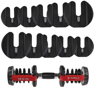 HMS Hantla regulowana 23,8 kg SR52 - 1006906 - Hantle i ciężarki - miniaturka - grafika 6