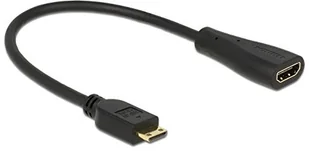 Delock Kabel HDMI Ethernet A - mini HDMI C 0.23m 65650 - Kable Delock Kabel HDMI Ethernet A - mini HDMI C 0.23m 65650 - Kable - miniaturka - grafika 2